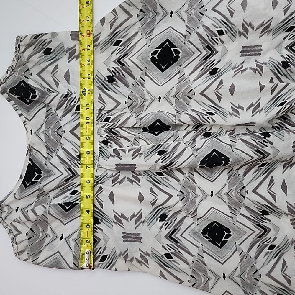 Volcom Asymmetrical Dress Adjustable Spaghetti Straps Patterned Cotton Size M - Picture 11 of 12